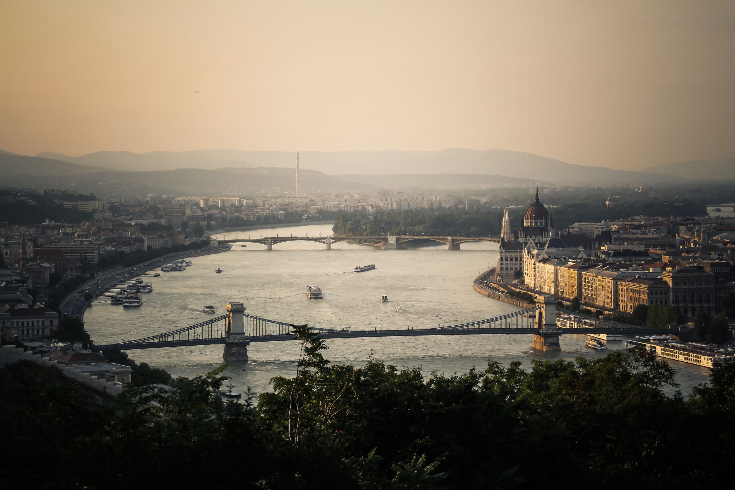 The panorama from Gellert Hill.