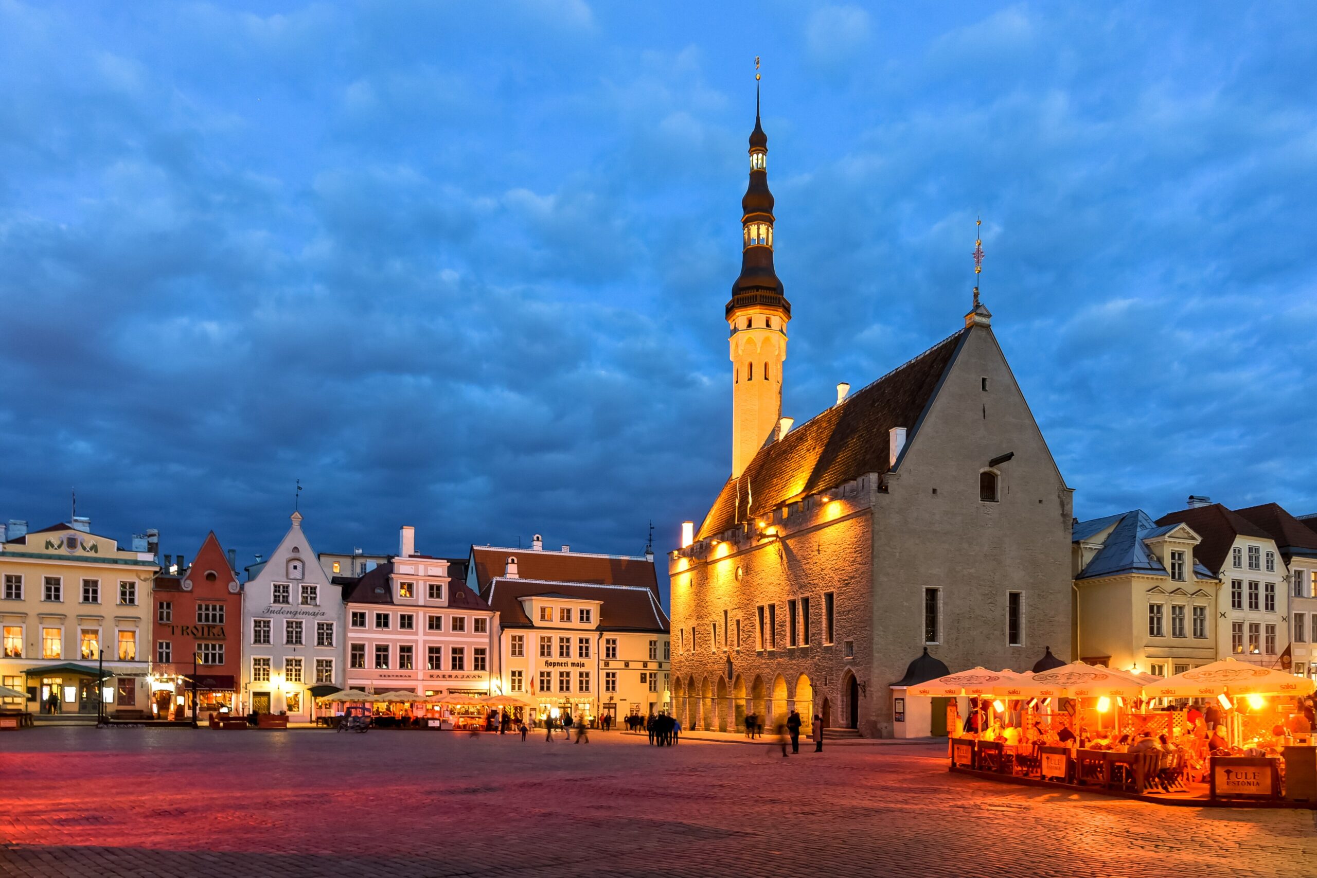 The medieval Old Town of Tallinn.