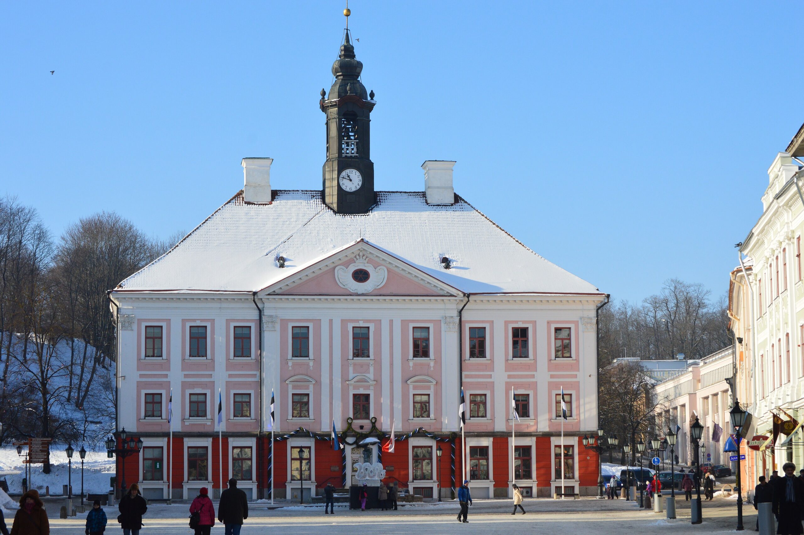 Town Hall Square, the heart of Tartu.
