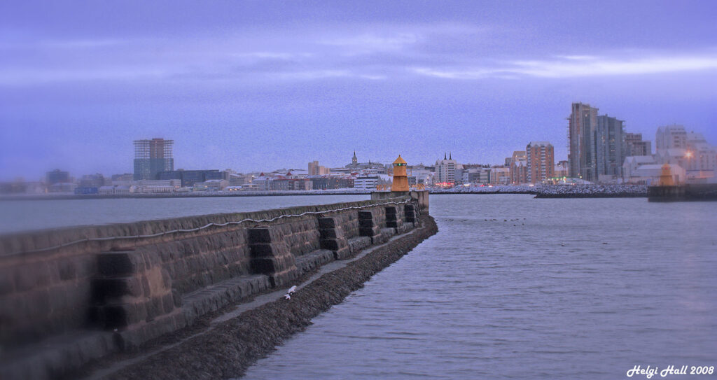Reykjavik old harbour where the Sea Baron seafood shack sits