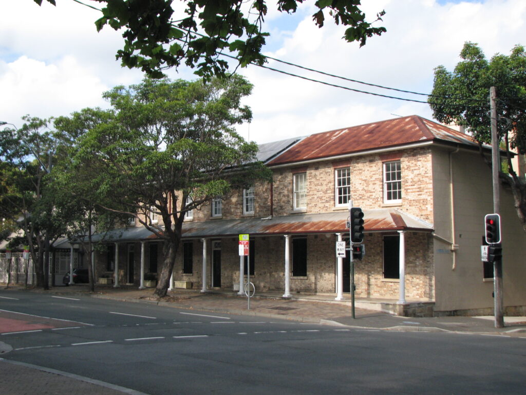 Heritage terrace buildings on a Sydney inner-city street in Sydney