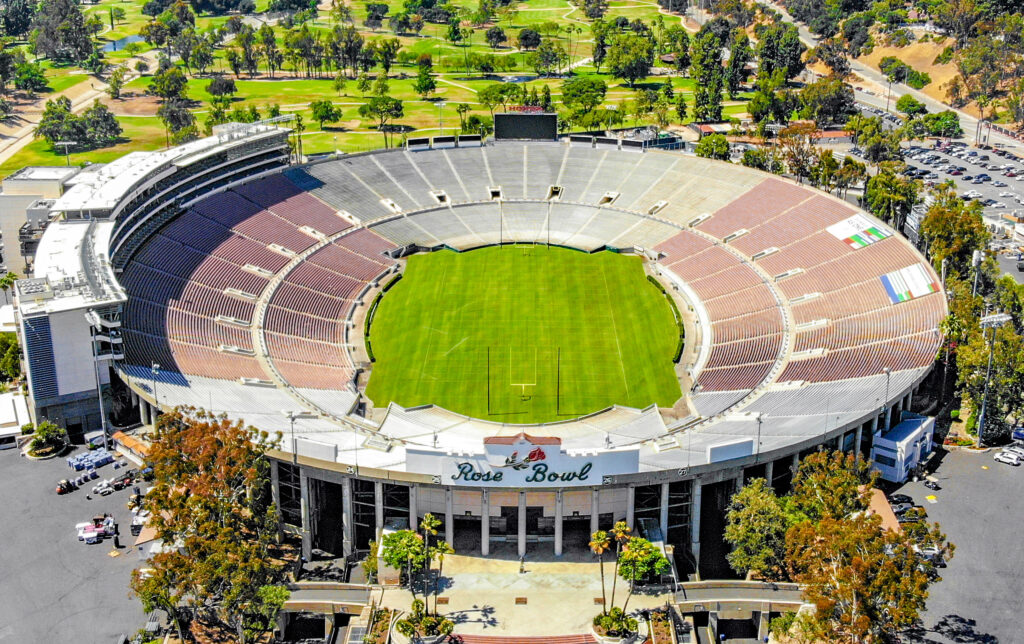 Rose Bowl stadium venue near Los Angeles California