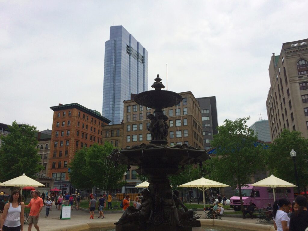 Boston Common public park in Boston Massachusetts