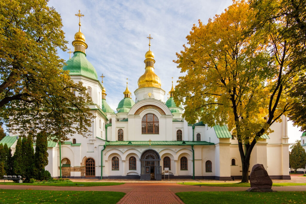 Saint Sophia Cathedral and bell tower in Kyiv