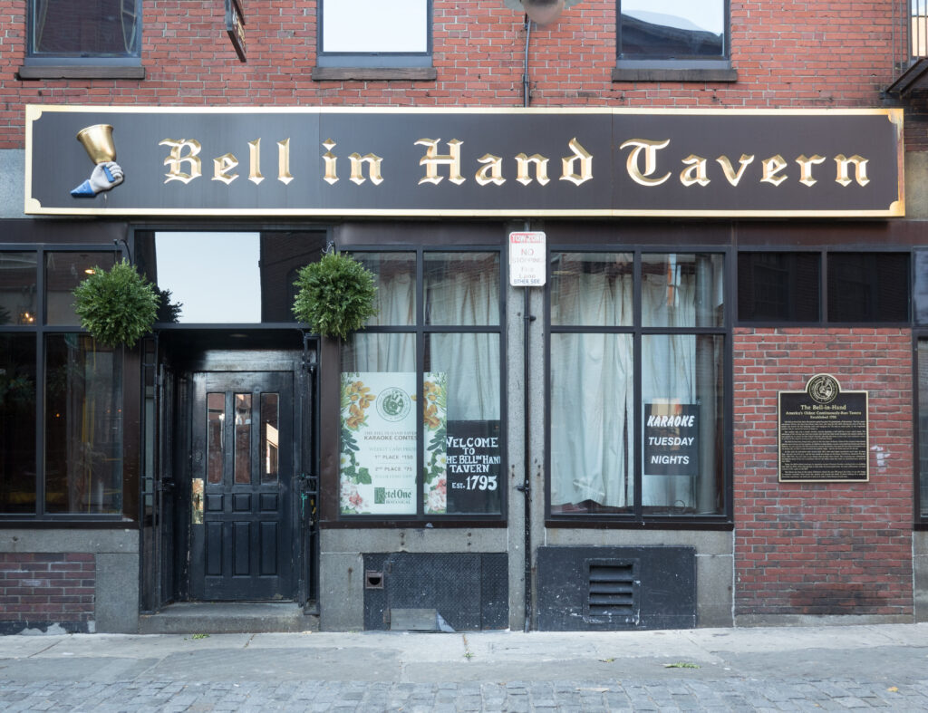 Bell in Hand Tavern in the Blackstone Block Boston Massachusetts