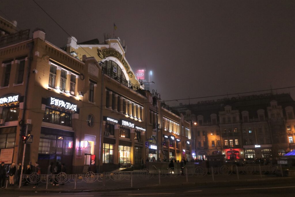 Bessarabsky covered market hall in Kyiv