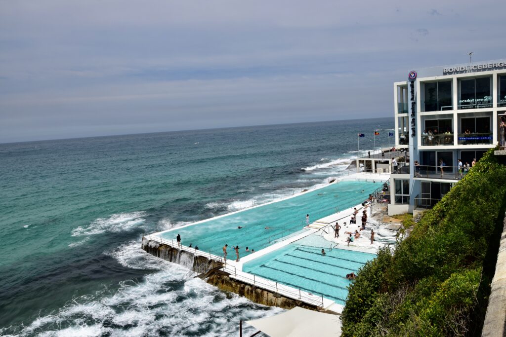 Bondi Icebergs ocean pool beside the beach in Sydney