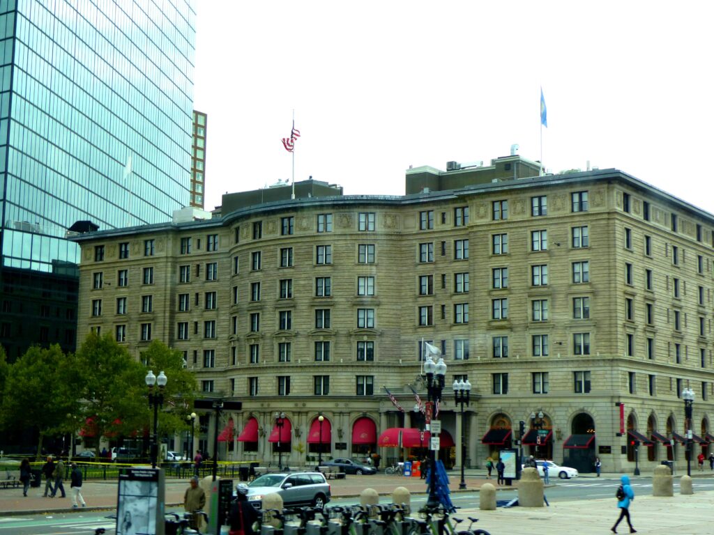 Fairmont Copley Plaza hotel on Copley Square in Boston Massachusetts