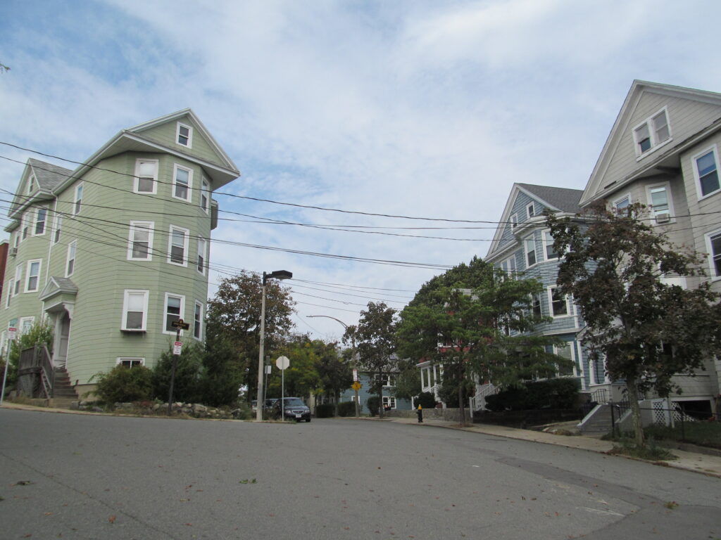 Calumet Street in Mission Hill near Roxbury Crossing Boston Massachusetts