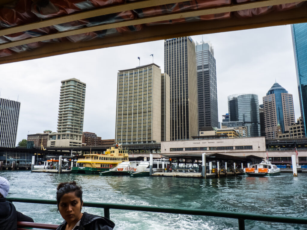 Ferries and waterfront at Circular Quay in Sydney