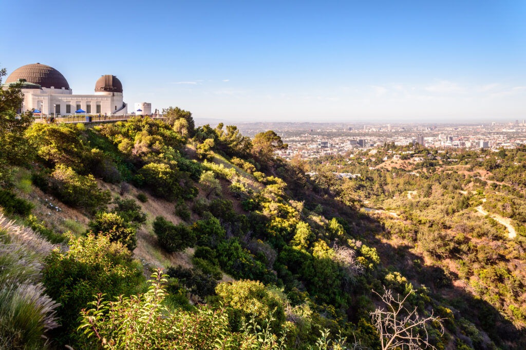 Griffith Observatory landmark building in Los Angeles California