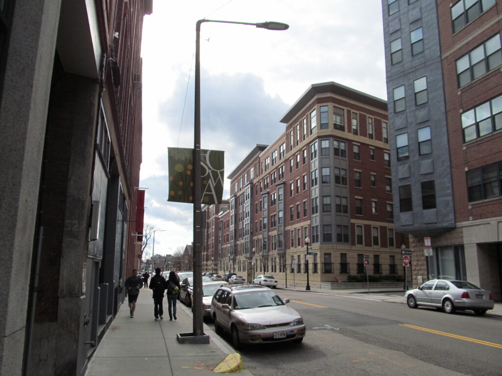 Harrison Avenue arts district in the South End Boston Massachusetts
