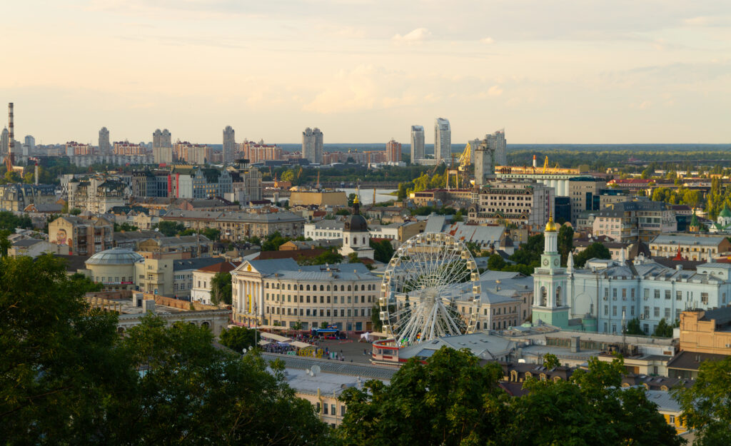 Kontraktova Square in Podil, Kyiv