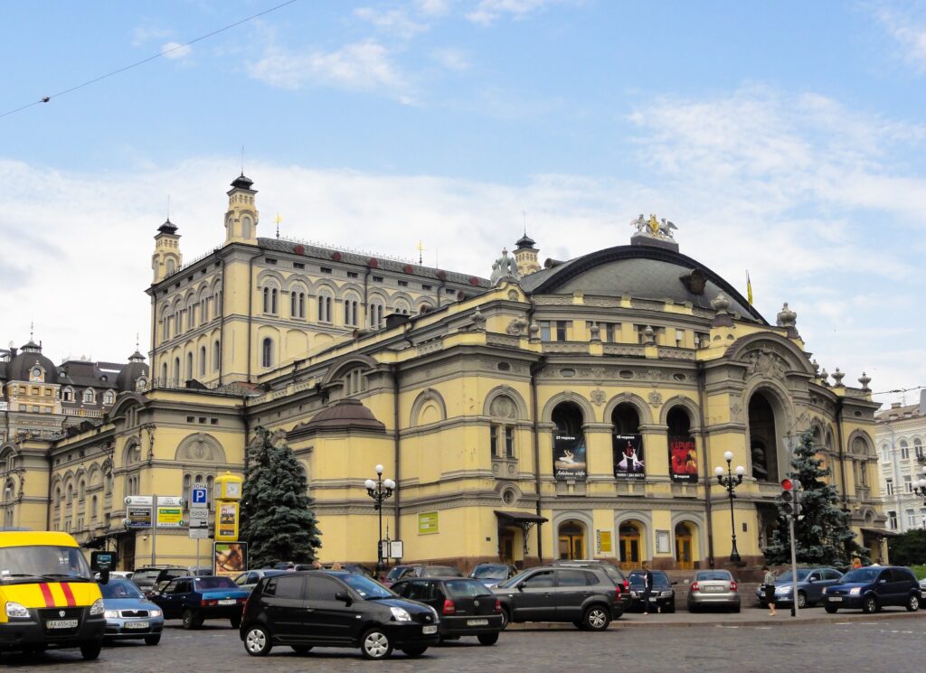 National Opera House near 11 Mirrors in central Kyiv