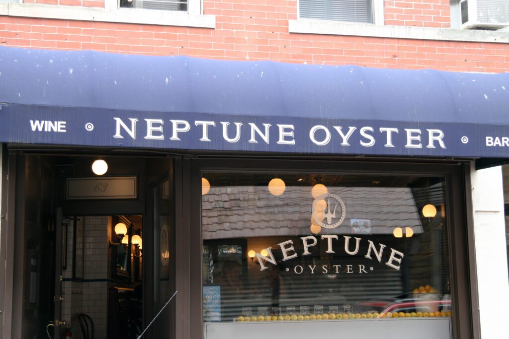 Neptune Oyster bar in the North End Boston Massachusetts