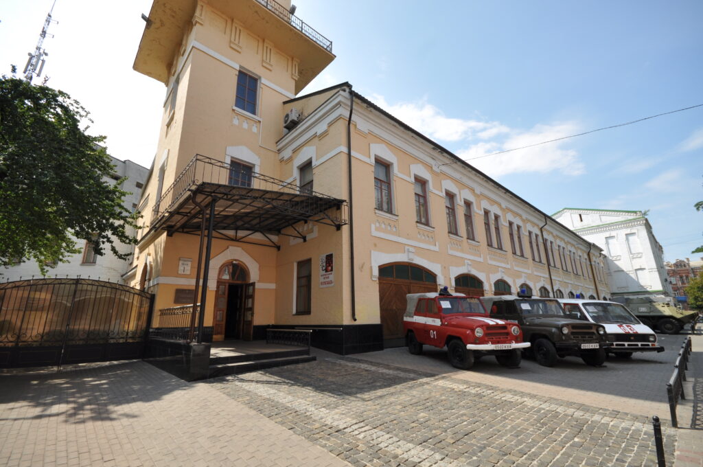 Ukrainian National Chornobyl Museum entrance in Kyiv