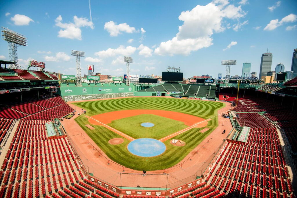 Guided ballpark tour inside Fenway Park in Boston Massachusetts