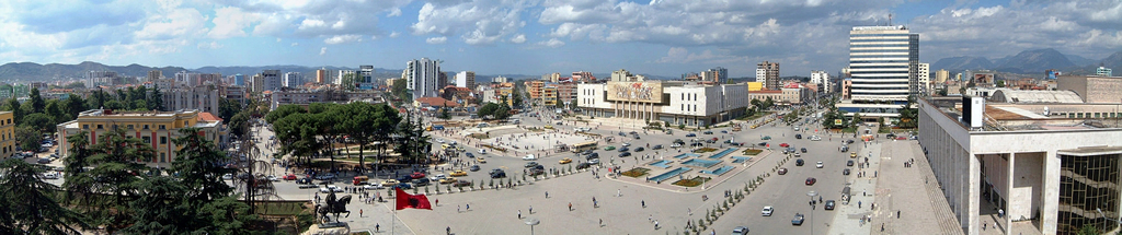 Skanderbeg Square in Tirana