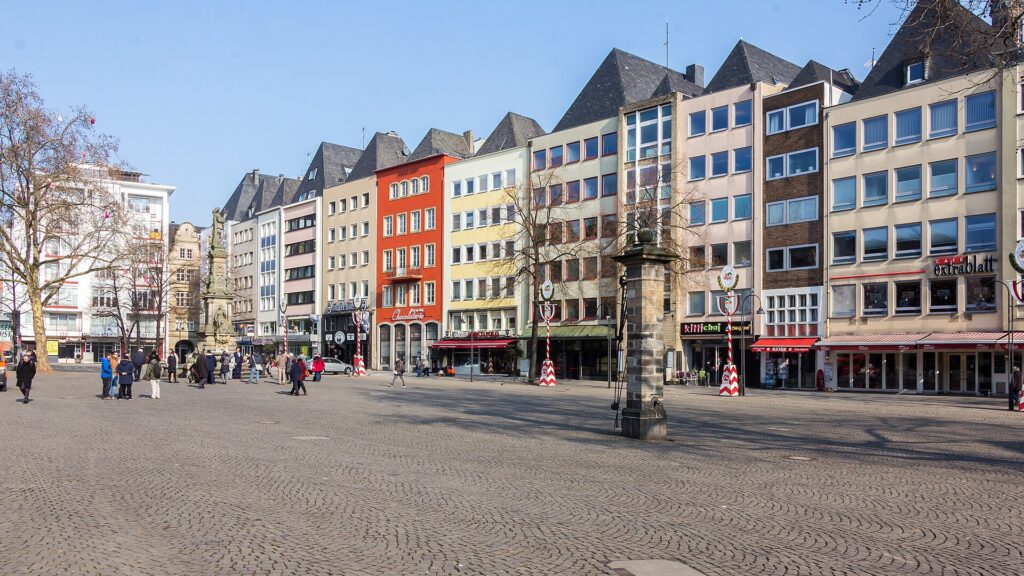 The Alter Markt square in Cologne old town