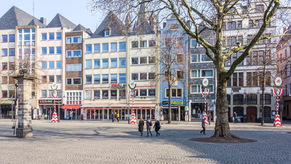 Gabled houses on the Alter Markt in Cologne