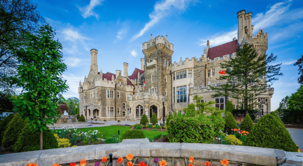 The turrets of Casa Loma castle in Toronto