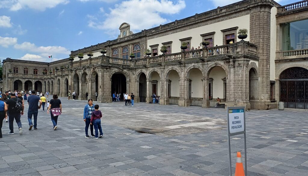 Main building of Chapultepec Castle in Mexico City