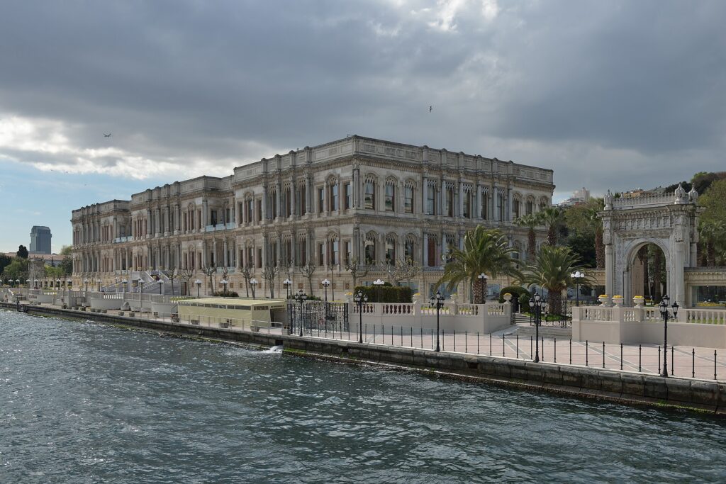 Çırağan Palace hotel on the Bosphorus in Istanbul