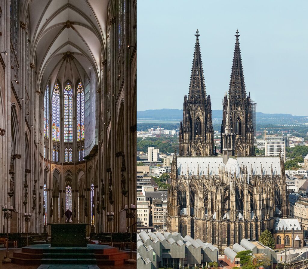 The spires of Cologne Cathedral