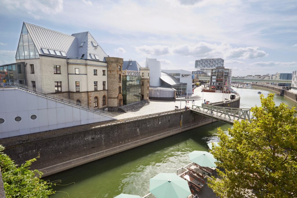The Cologne Chocolate Museum on the Rheinauhafen waterfront