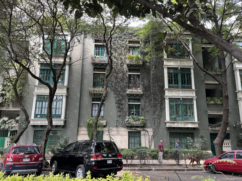 Stylish apartment building in the Condesa district of Mexico City