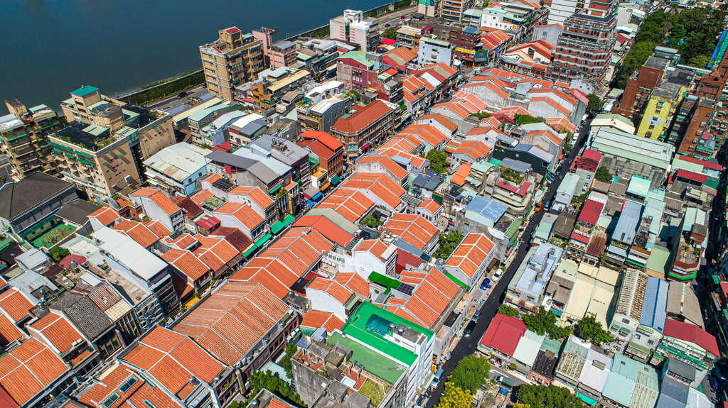 Aerial photographs of Dihua Street