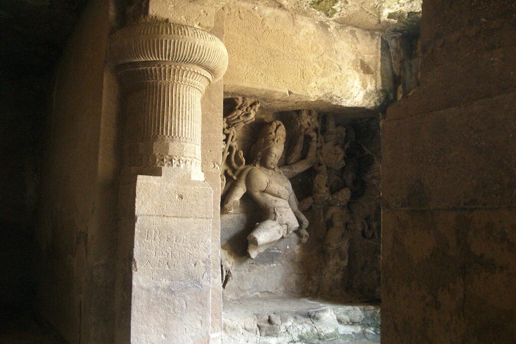 Elephanta Caves, India, Shiva as Nataraja, King of Dance