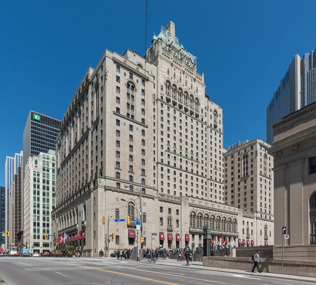 The Fairmont Royal York hotel in downtown Toronto