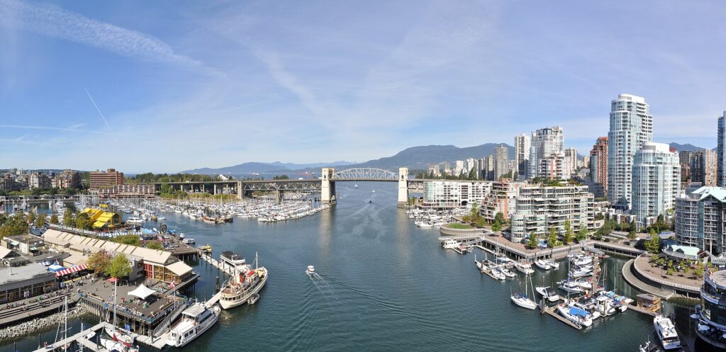 False Creek and the Vancouver skyline