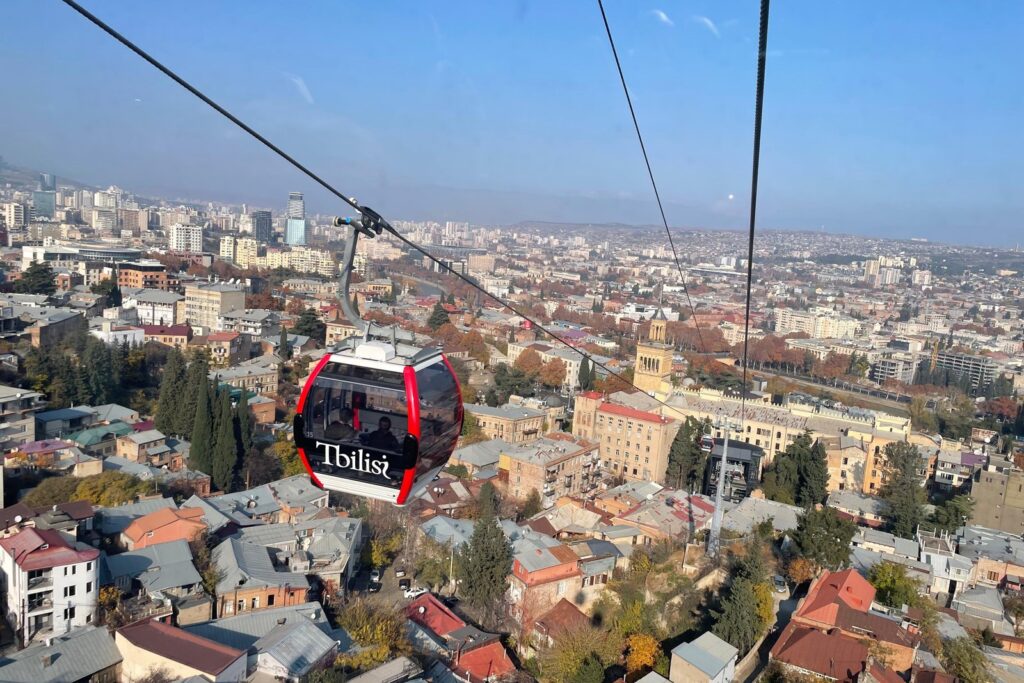 Mtatsminda cable car and Lagidze water tasting tour in Tbilisi