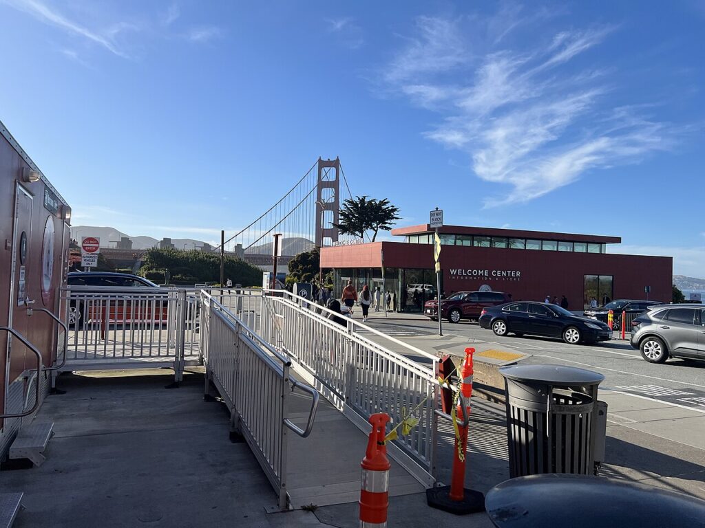 Golden Gate Bridge Welcome Center in the Presidio
