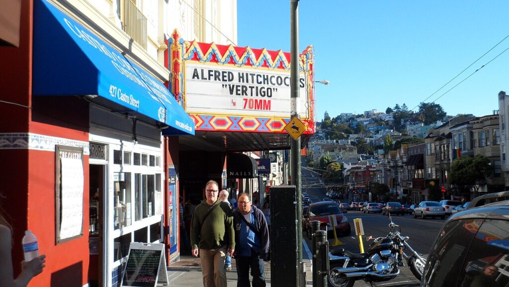 Castro Street with the Castro Theatre marquee, San Francisco