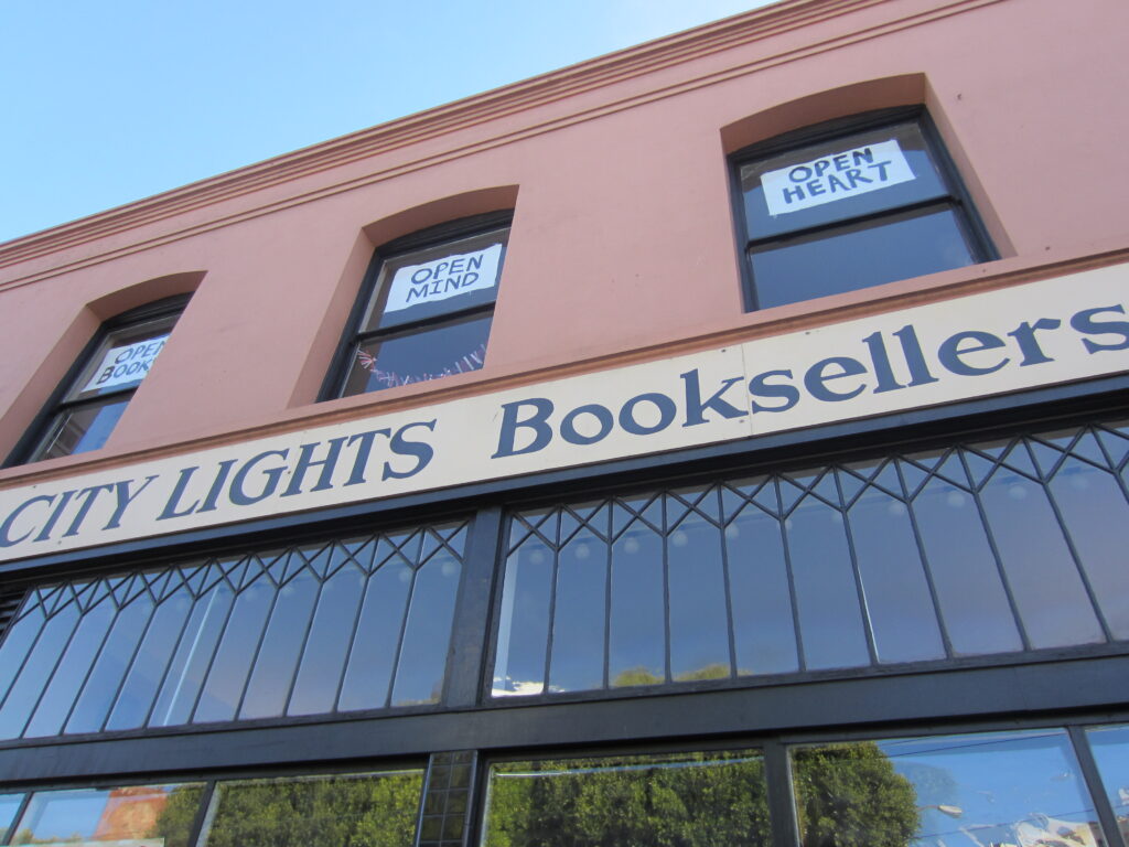 The City Lights bookstore in North Beach, San Francisco
