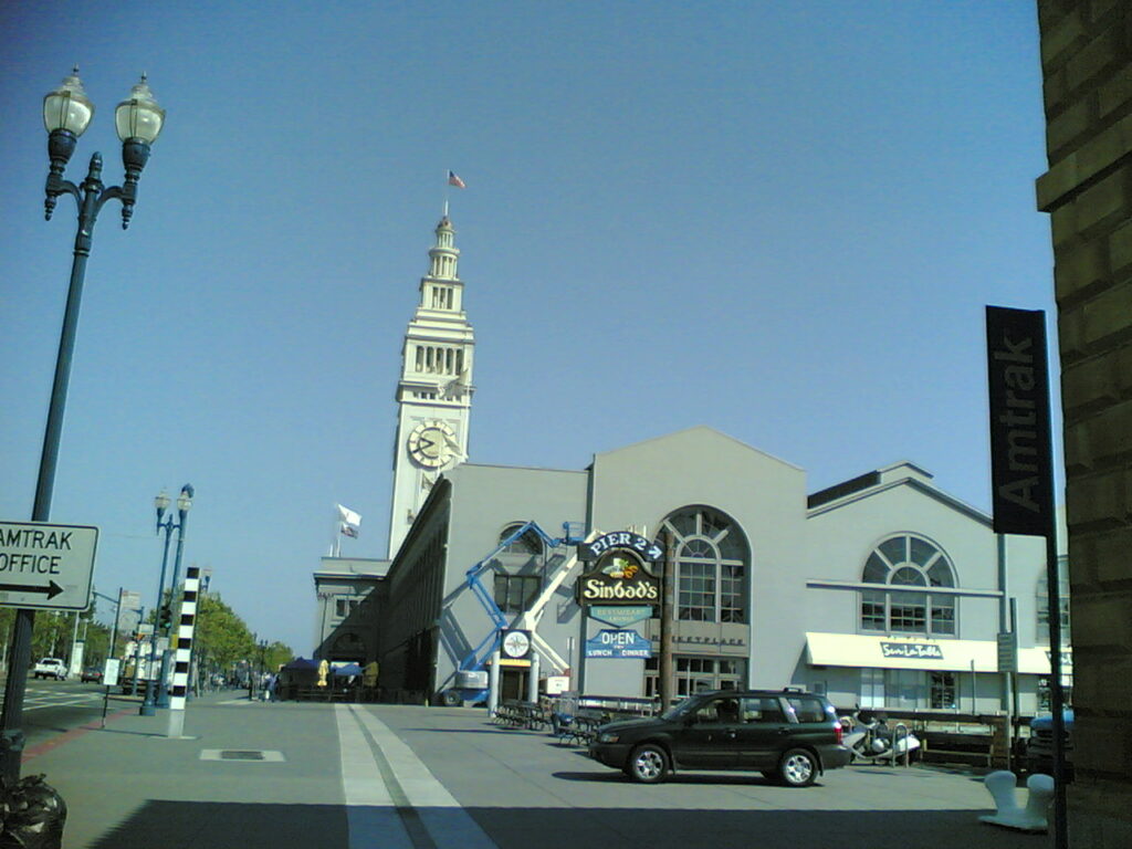 Ferry Plaza at the San Francisco Ferry Building, home of the farmers market