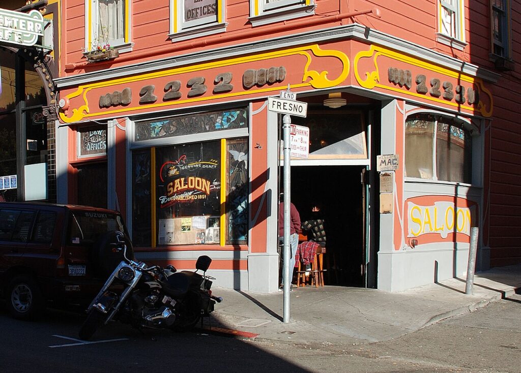 The Saloon, a historic bar in North Beach, San Francisco