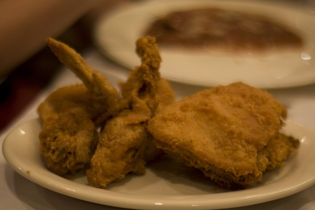 Fried chicken at Dooky Chase's Restaurant in Treme