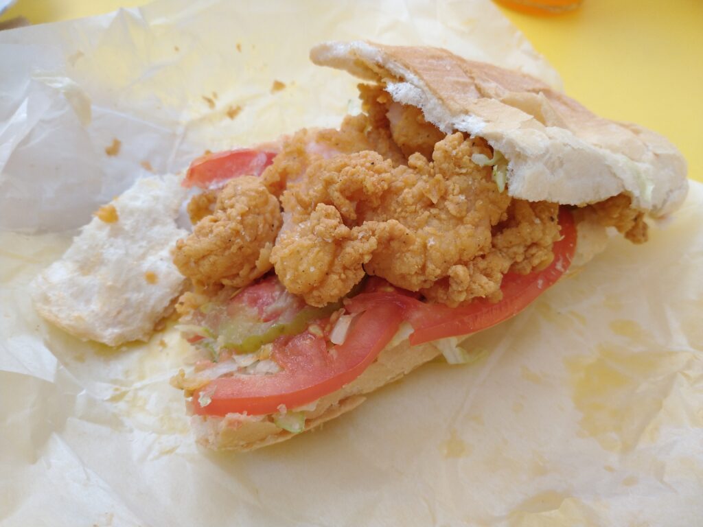 Shrimp po-boy from Parkway Bakery & Tavern