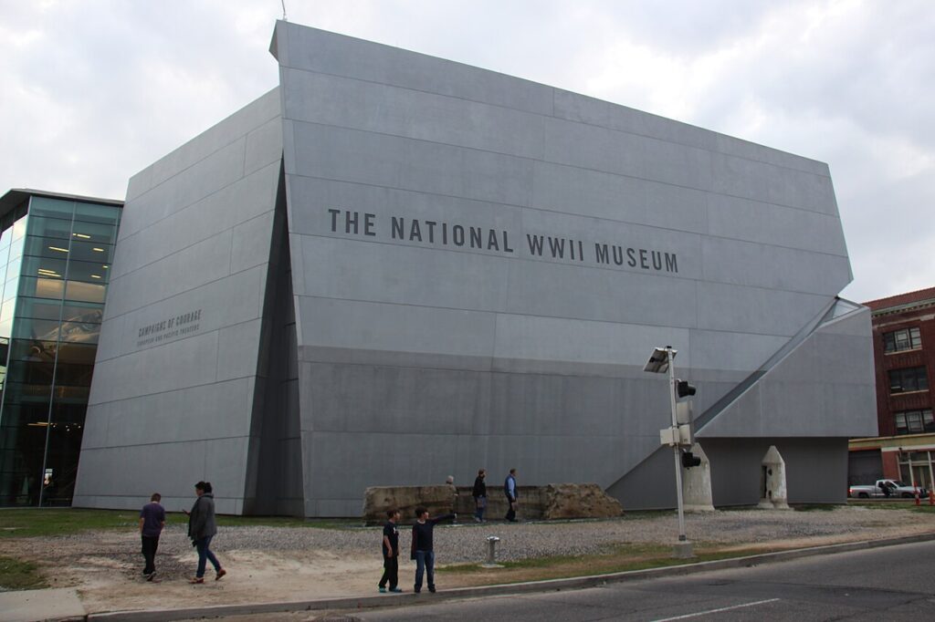 Exterior of The National WWII Museum in the Warehouse District