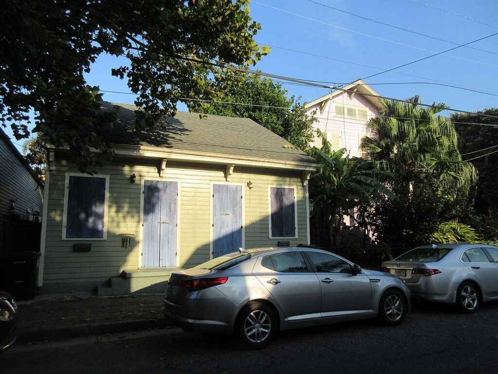 Colorful Creole cottages in the Faubourg Marigny neighborhood