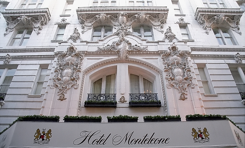 Exterior of the historic Hotel Monteleone in the French Quarter