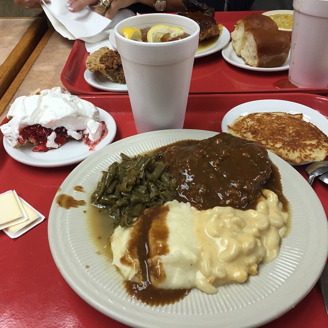 A meat-and-three plate at Arnold's Country Kitchen in Nashville