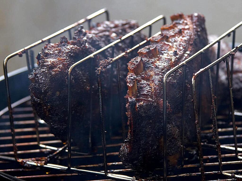 A platter of wood-fired barbecue