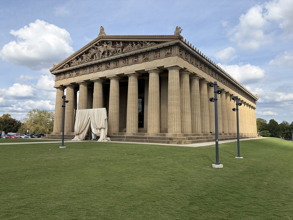 The full-scale replica Parthenon in Centennial Park, Nashville