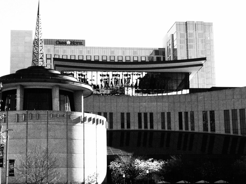 The Country Music Hall of Fame and Museum building in downtown Nashville