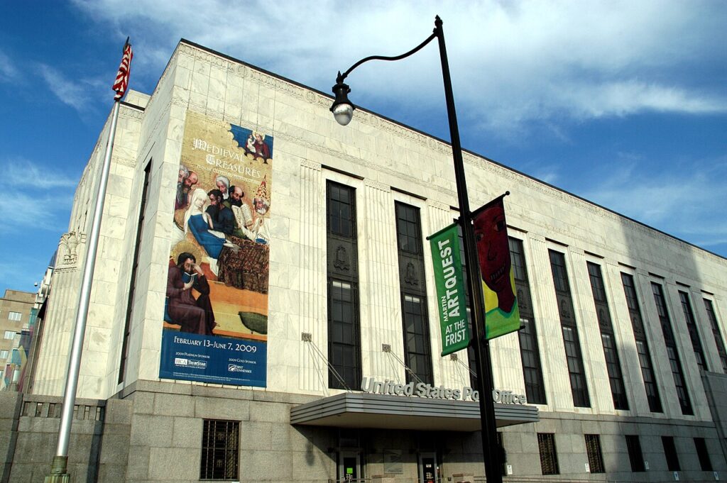 The Art Deco facade of the Frist Art Museum in downtown Nashville